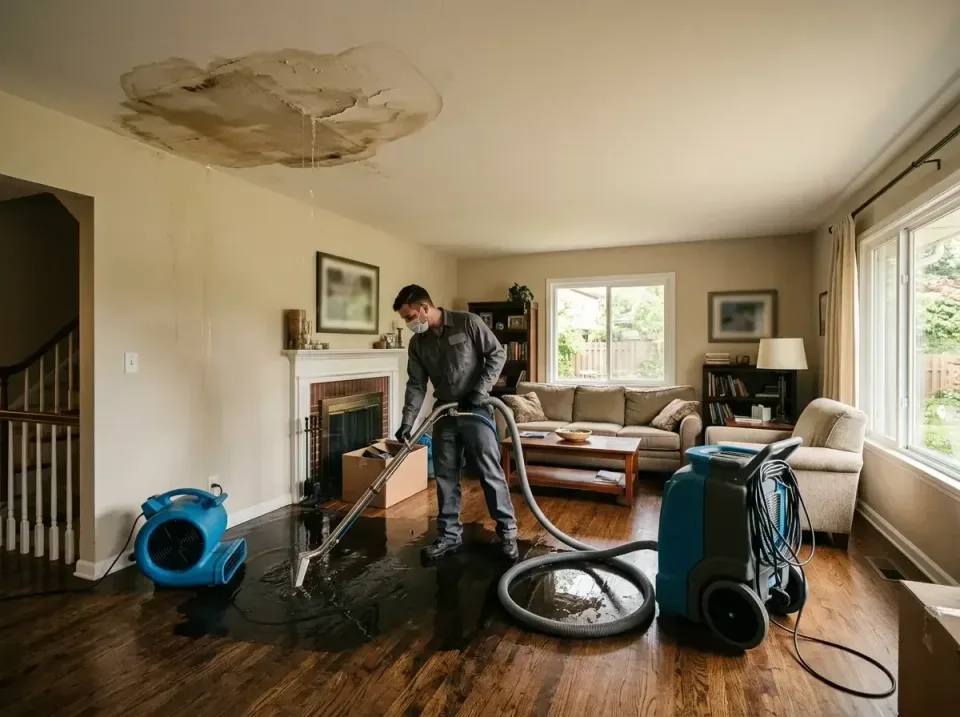 attic-pipe-burst-ceiling-drip-008 — frequently asked questions, Water Damage Restoration & Carpet Care in River Rouge, MI